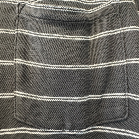 ATM Gray with White Striped Long Sleeve Casual Dress Pima Cotton Relaxed / small - Picture 4 of 14